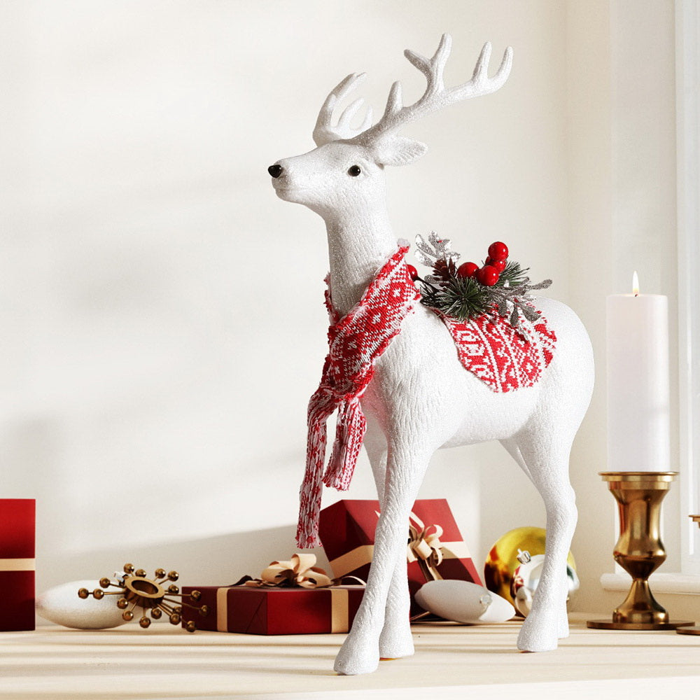 jingle-jollys-christmas-reindeer-45cm-glitter-deer-ornaments-party-decorations www.mallsonline.com.au