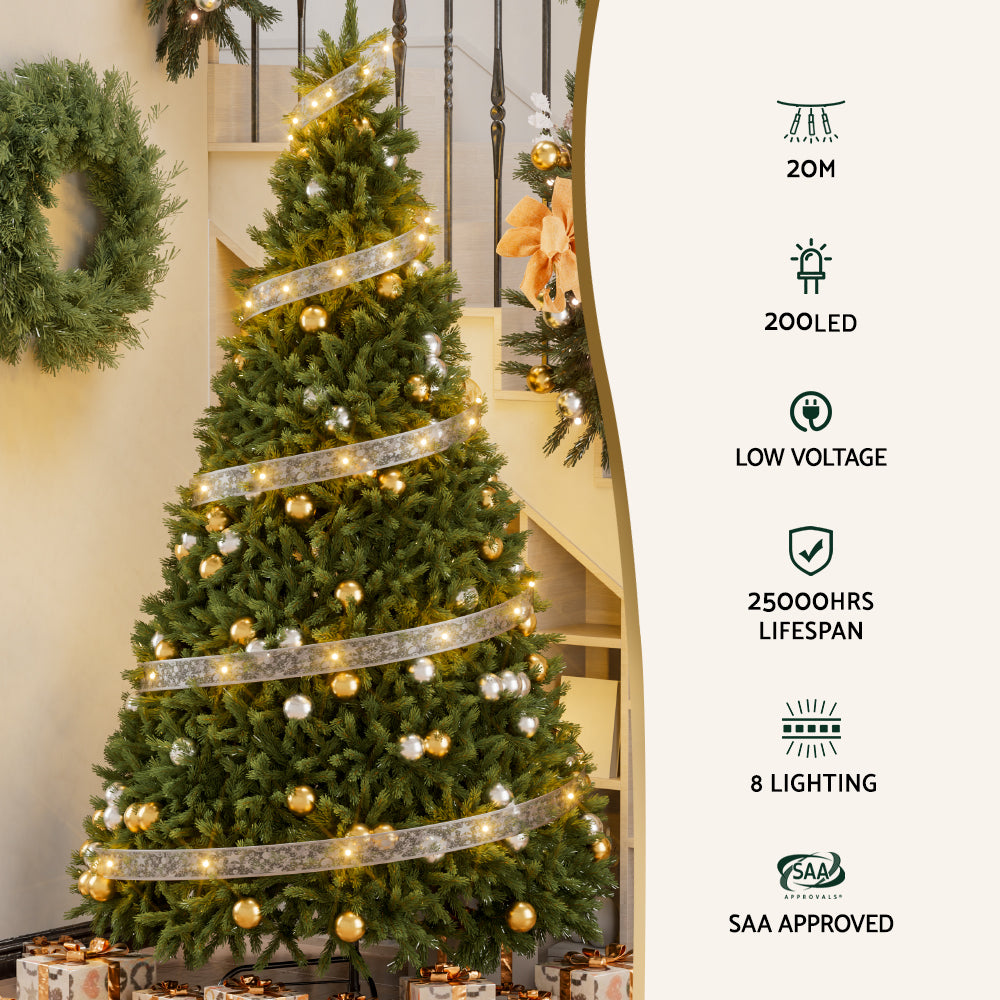 jingle-jollys-20m-christmas-lights-fairy-ribbon-light-200-led-xmas-decor-warm www.mallsonline.com.au