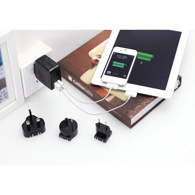 huntkey-travelmate-multi-plugs-usb-wall-charger-adapter-4-2-a-us-uk-eu-au-plugs-with-car-charger-d204 at www.mallsonline.com.au