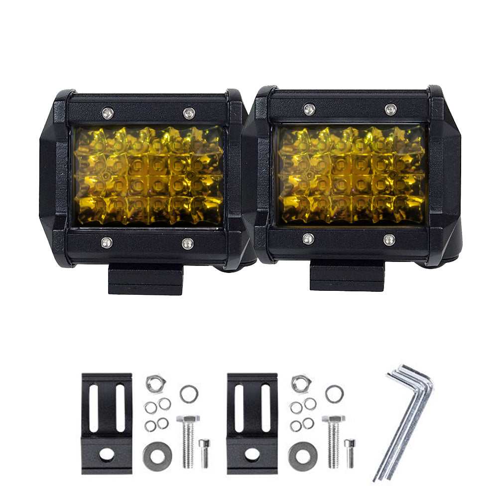 2x-4-inch-spot-led-work-light-bar-philips-quad-row-4wd-fog-amber-reverse-driving at www.mallsonline.com.au