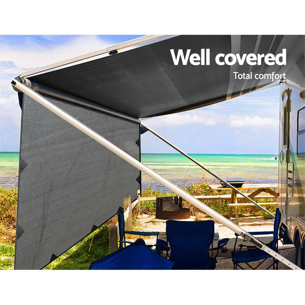 3-7m-caravan-privacy-screens-1-95m-roll-out-awning-end-wall-side-sun-shade www.mallsonline.com.au