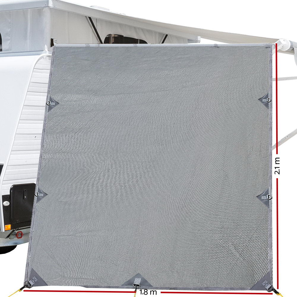 pop-top-caravan-privacy-screen-2-1-x-1-8m-sun-shade-end-wall-roll-out-awning www.mallsonline.com.au