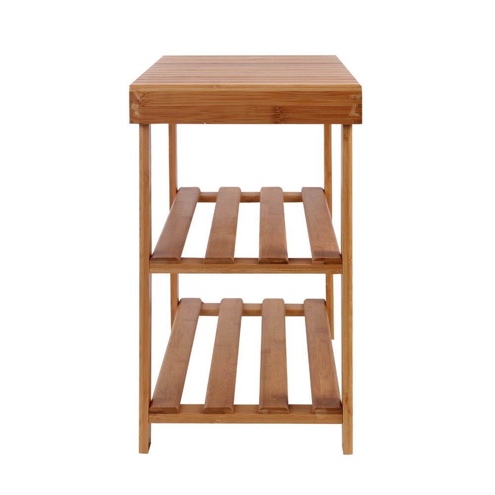artiss-bamboo-shoe-rack-wooden-seat-bench-organiser-shelf-stool at www.mallsonline.com.au