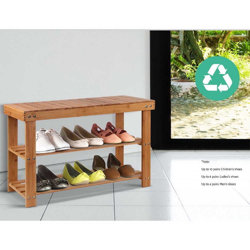 artiss-bamboo-shoe-rack-wooden-seat-bench-organiser-shelf-stool at www.mallsonline.com.au