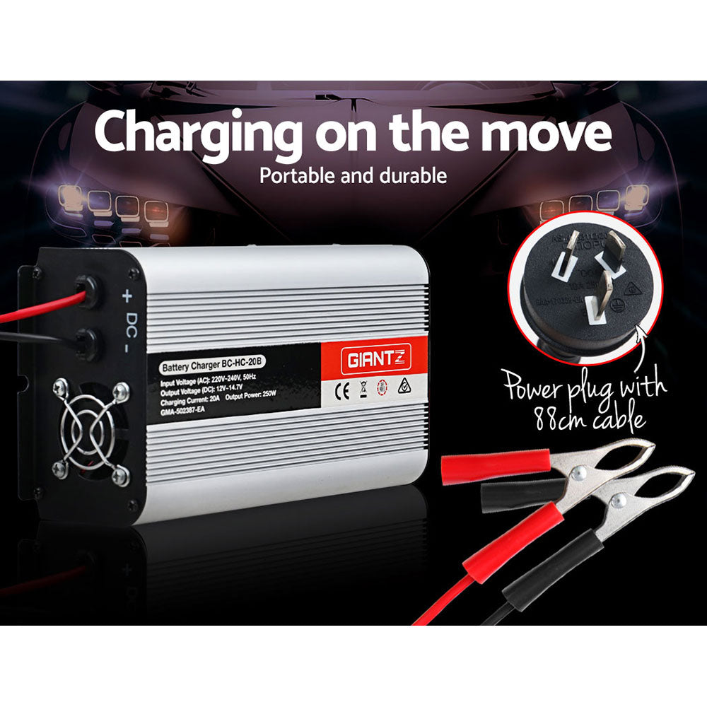 giantz-12v-car-battery-charger-inverter-20-amp-atv-4wd-boat-caravan-motorcycle at www.mallsonline.com.au