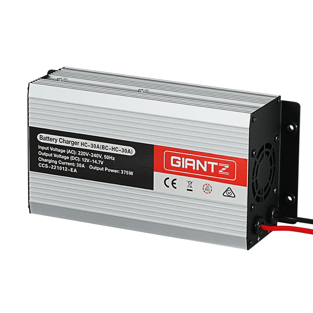 giantz-12v-30a-car-battery-charger-30amp-atv-4wd-boat-caravan at www.mallsonline.com.au