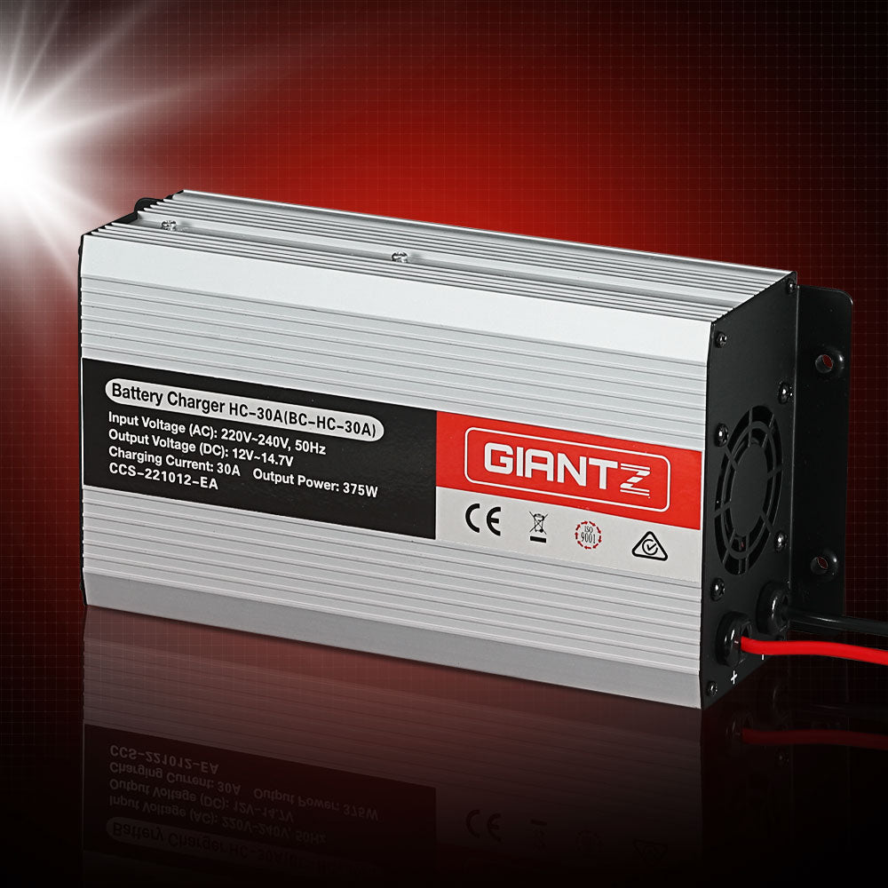 giantz-12v-30a-car-battery-charger-30amp-atv-4wd-boat-caravan at www.mallsonline.com.au