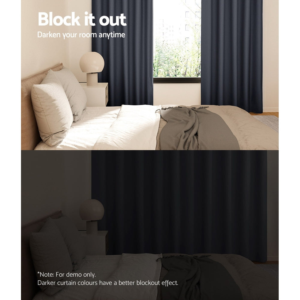 artiss-2x-blockout-curtains-blackout-window-curtain-eyelet-140x230cm-charcoal at www.mallsonline.com.au