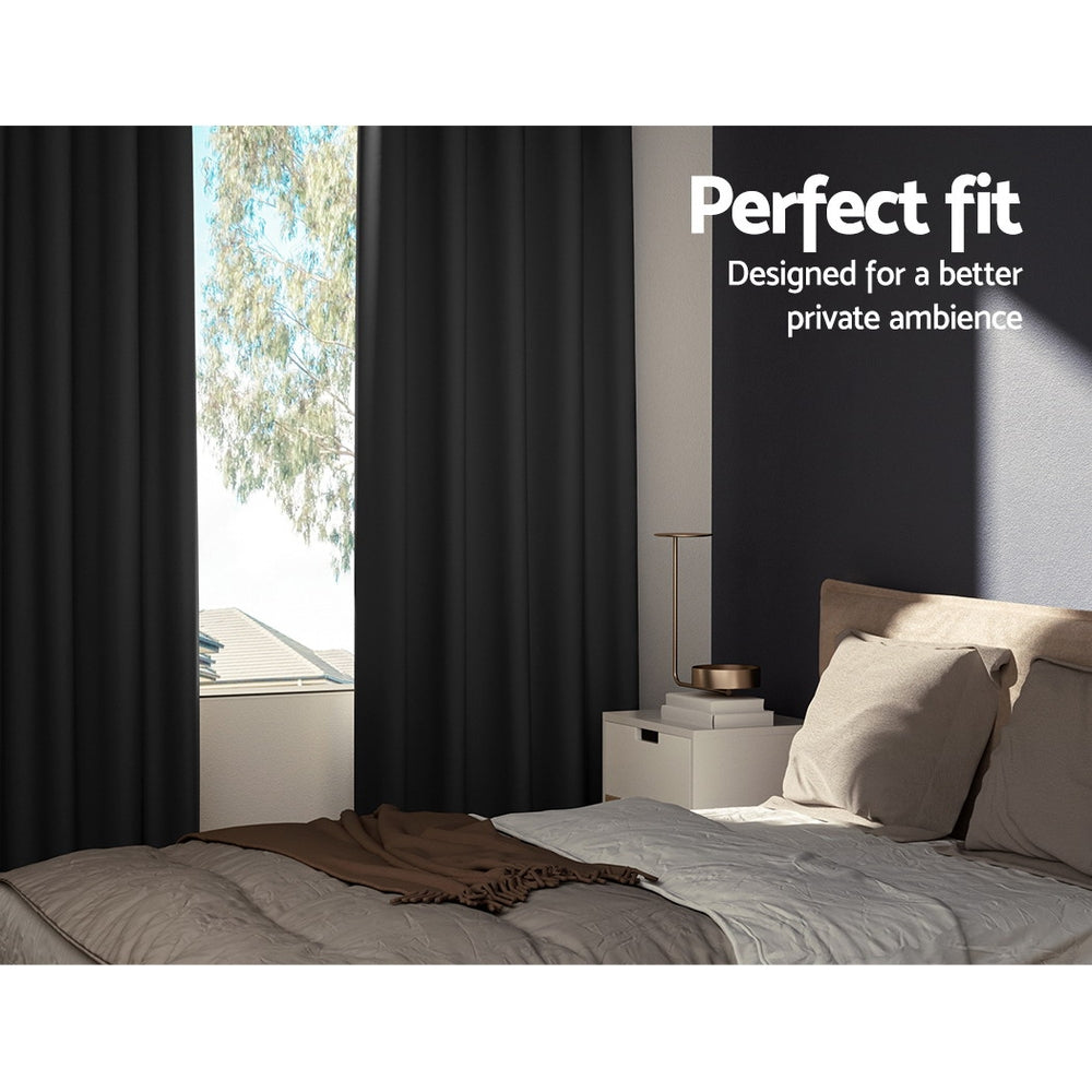 artiss-2x-blockout-curtains-blackout-window-curtain-eyelet-180x213cm-black at www.mallsonline.com.au