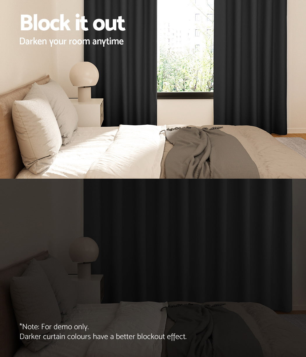 artiss-2x-blockout-curtains-blackout-window-curtain-eyelet-180x213cm-black at www.mallsonline.com.au