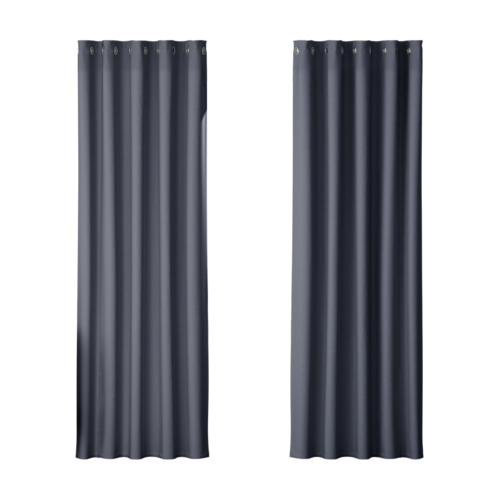 artiss-2x-blockout-curtains-blackout-window-curtain-eyelet-180x213cm-charcoal at www.mallsonline.com.au
