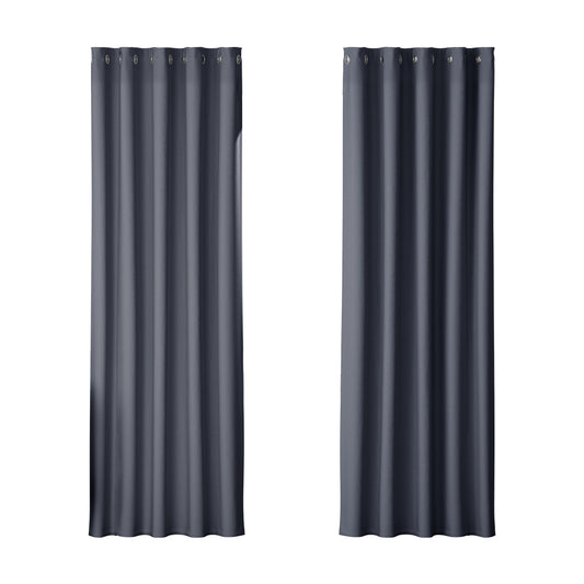 artiss-2x-blockout-curtains-blackout-window-curtain-eyelet-180x213cm-charcoal at www.mallsonline.com.au