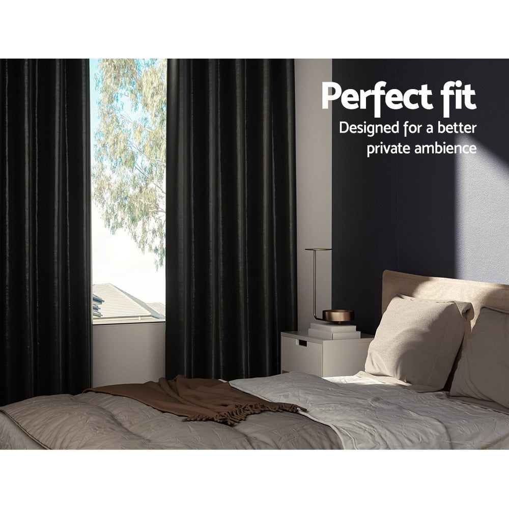 artiss-2x-blockout-curtains-blackout-window-curtain-eyelet-300x230cm-black-1 at www.mallsonline.com.au