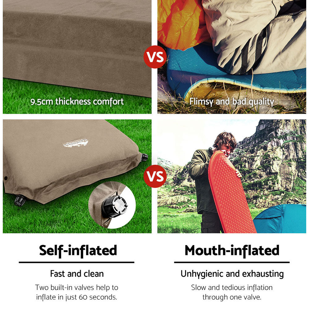 weisshorn-single-size-self-inflating-matress-mat-joinable-10cm-thick-coffee www.mallsonline.com.au