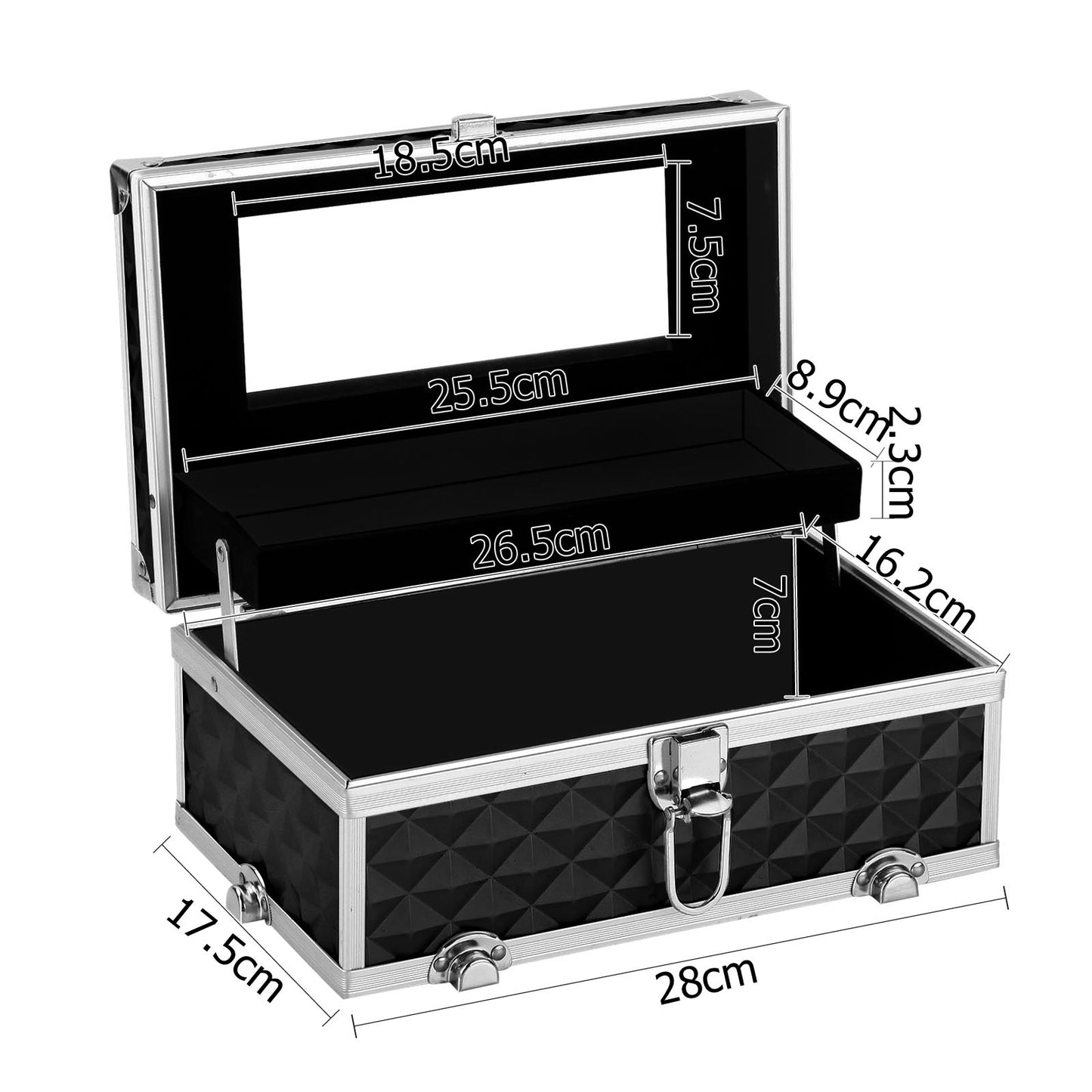embellir-portable-cosmetic-beauty-makeup-carry-case-with-mirror-diamond-black at www.mallsonline.com.au