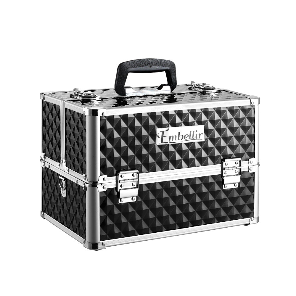 embellir-portable-cosmetic-beauty-makeup-case-diamond-black at www.mallsonline.com.au