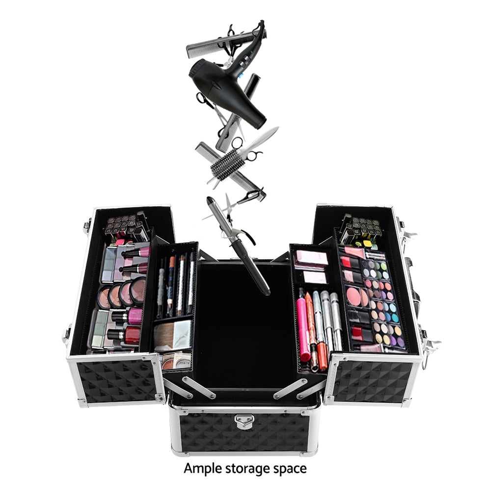 embellir-portable-cosmetic-beauty-makeup-case-diamond-black at www.mallsonline.com.au