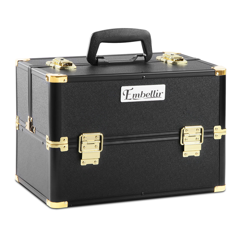 embellir-portable-cosmetic-beauty-makeup-case-black-gold at www.mallsonline.com.au