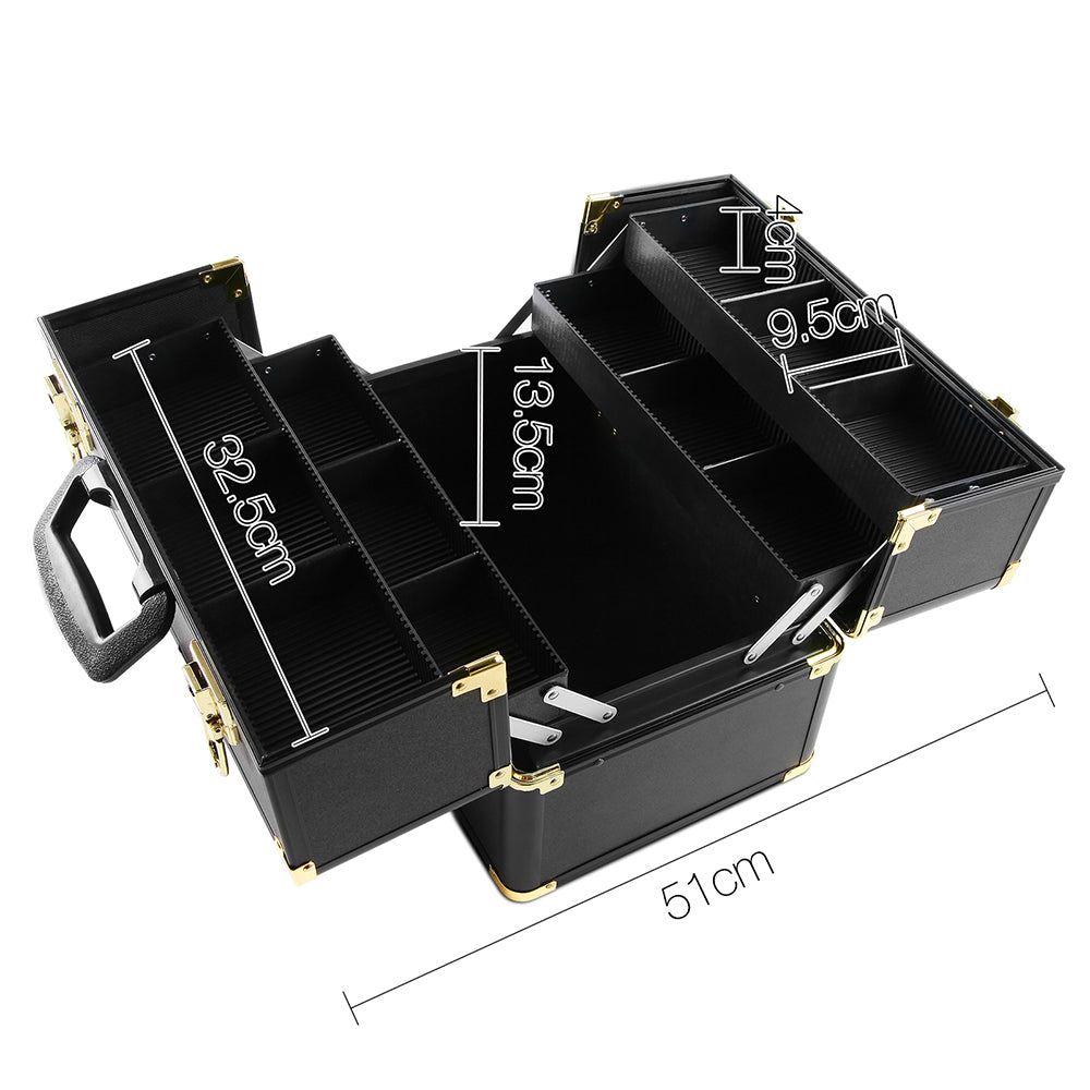 embellir-portable-cosmetic-beauty-makeup-case-black-gold at www.mallsonline.com.au