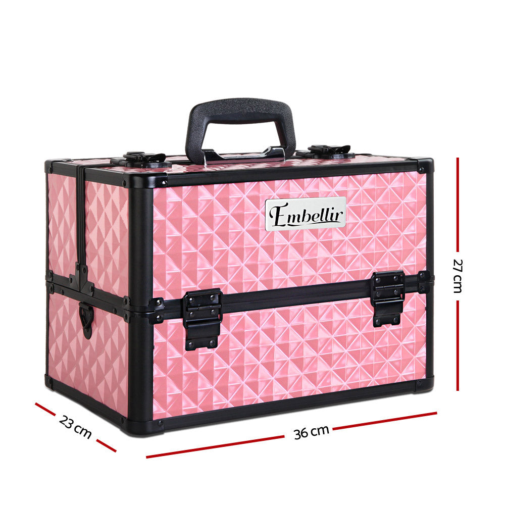 embellir-portable-cosmetic-beauty-makeup-case-diamond-pink at www.mallsonline.com.au