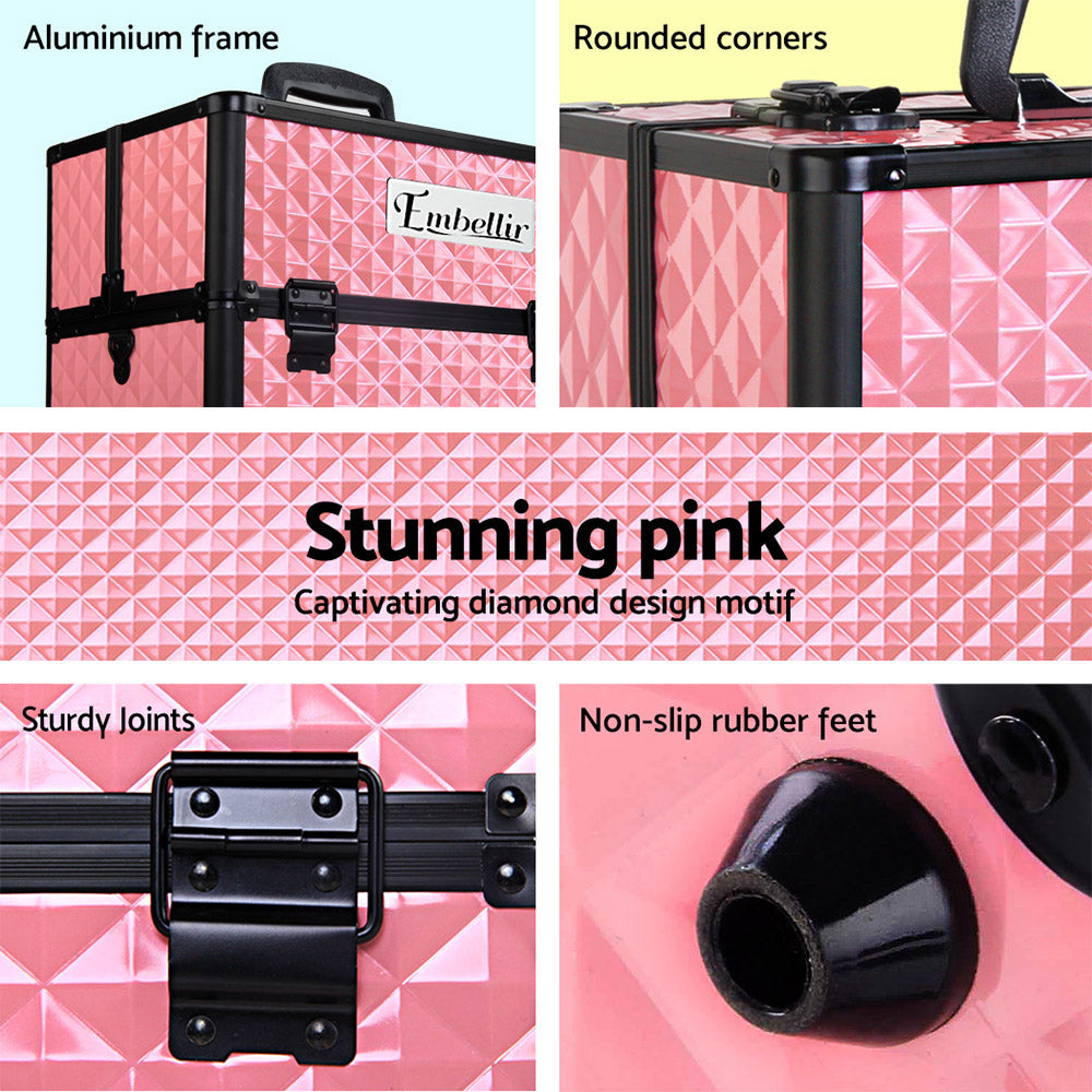 embellir-portable-cosmetic-beauty-makeup-case-diamond-pink at www.mallsonline.com.au