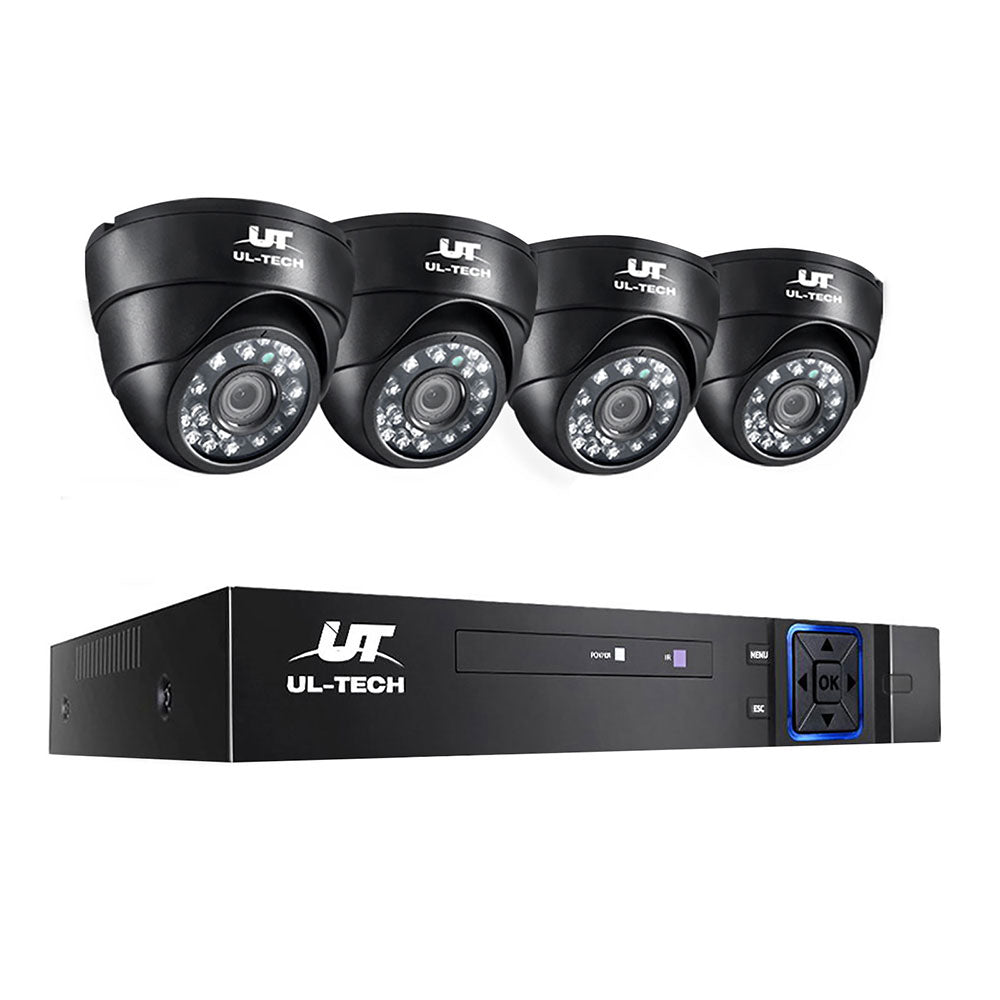 ul-tech-cctv-camera-security-system-home-8ch-dvr-1080p-ip-day-night-4-dome-cameras-kit www.mallsonline.com.au