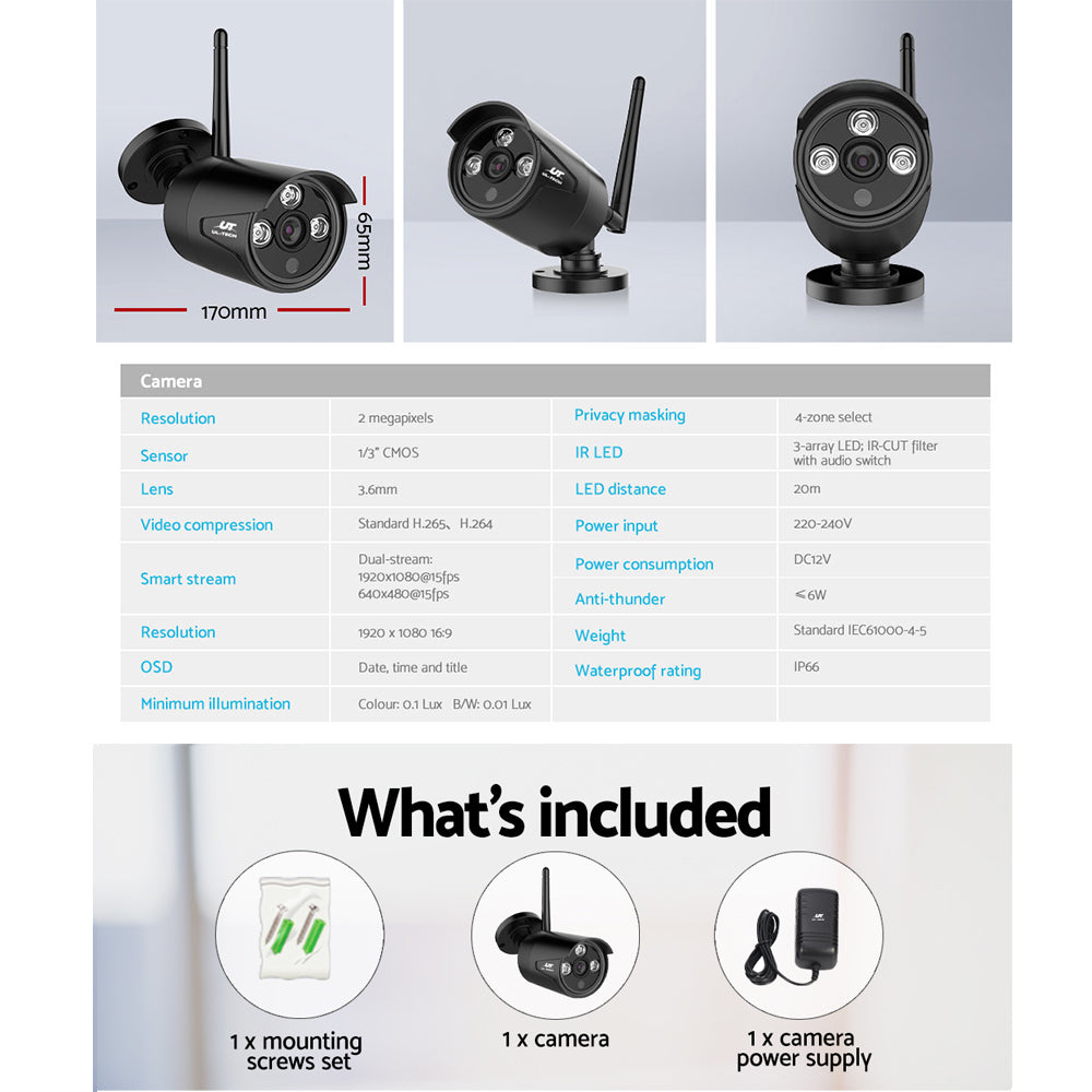 ul-tech-3mp-wireless-security-camera-system-ip-cctv-home at www.mallsonline.com.au