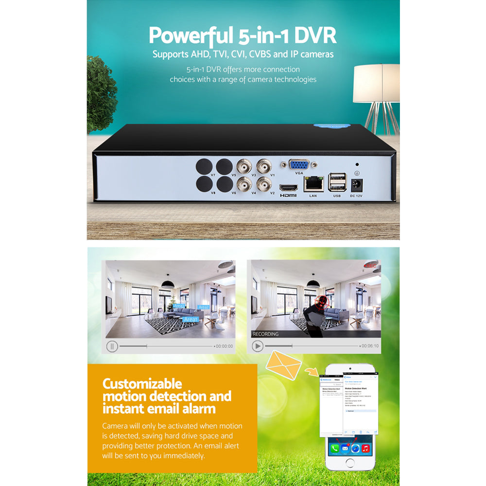 ul-tech-5-in-1-4ch-dvr-video-recorder-cctv-security-system-hdmi-1080p www.mallsonline.com.au