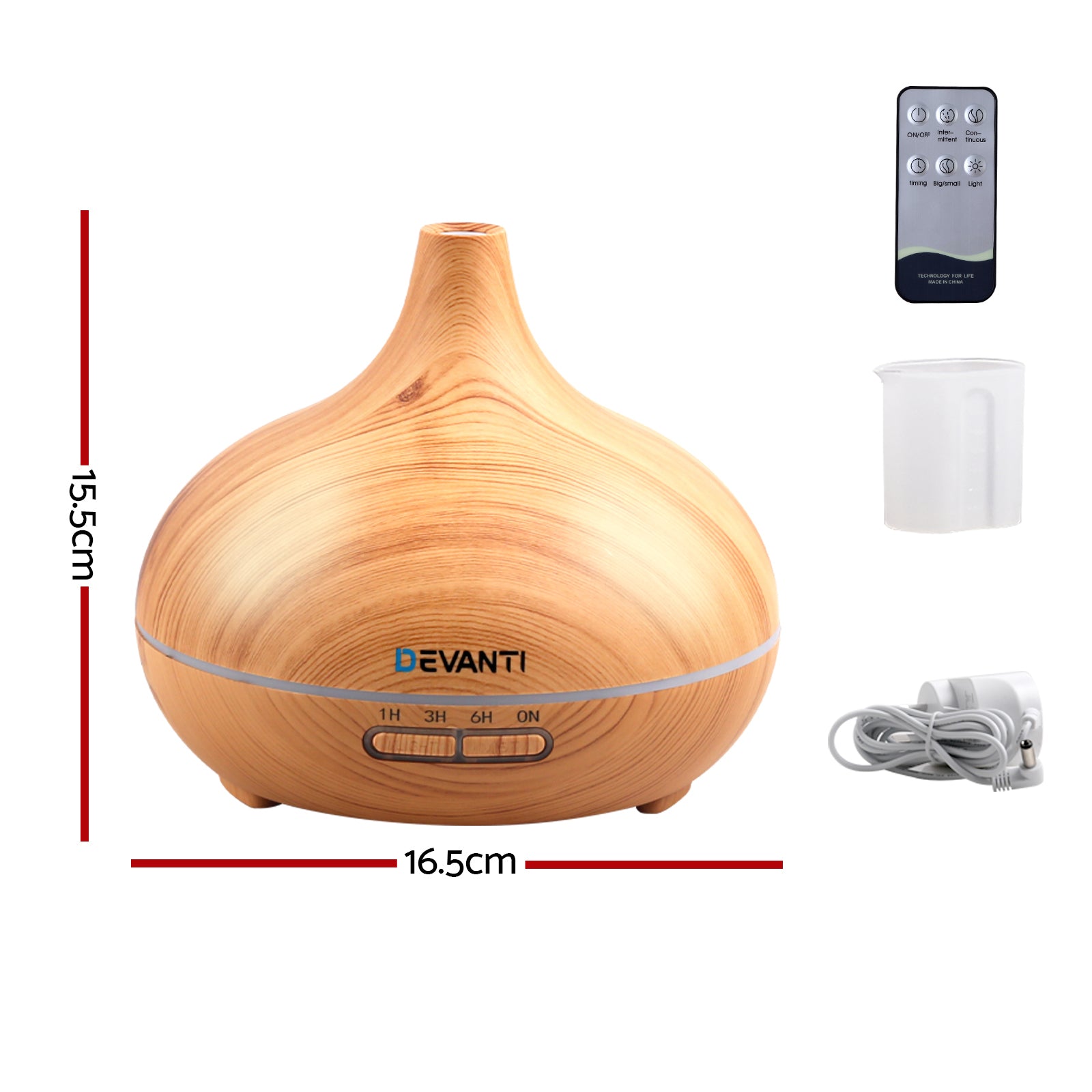 devanti-300ml-4-in-1-aroma-diffuser-light-wood at www.mallsonline.com.au
