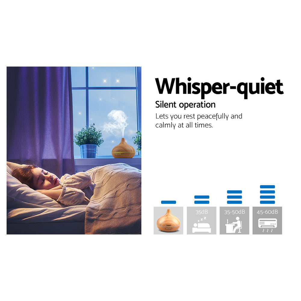 devanti-300ml-4-in-1-aroma-diffuser-light-wood at www.mallsonline.com.au