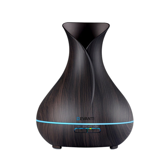devanti-400ml-4-in-1-aroma-diffuser-with-remote-control-dark-wood at www.mallsonline.com.au