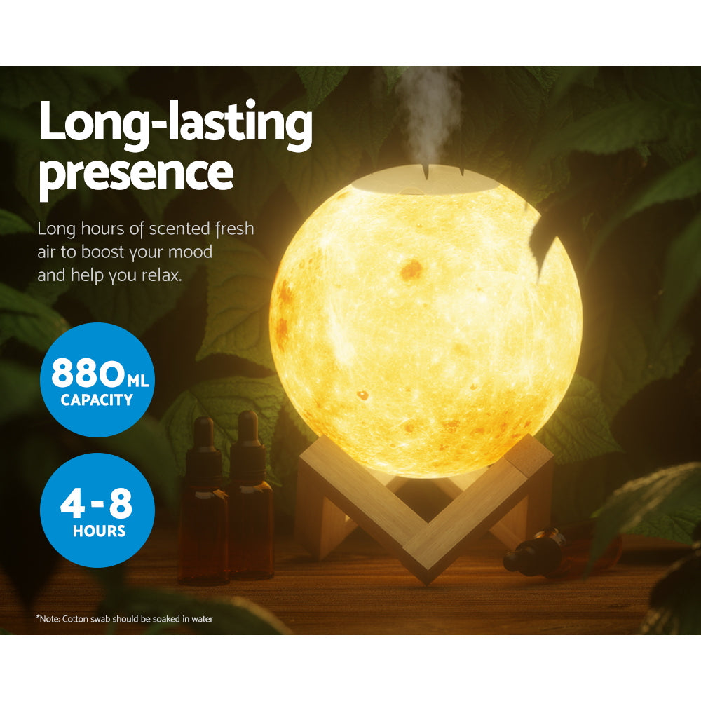 devanti-aroma-diffuser-led-moon-lamp-880ml www.mallsonline.com.au