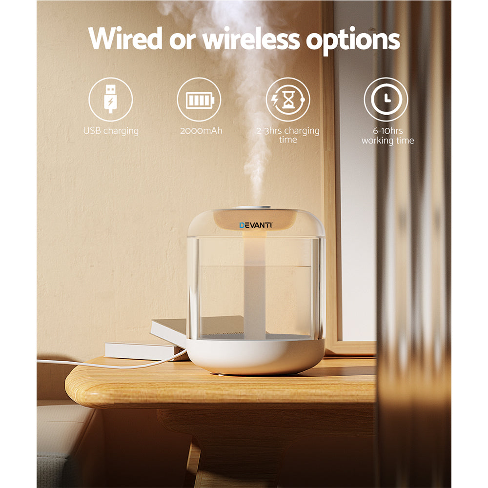 devanti-1l-air-humidifier-ultrasonic-purifier-aroma-diffuser at www.mallsonline.com.au