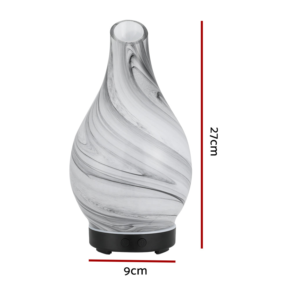devanti-aromatherapy-aroma-diffuser-essential-oil-humidifier-led-glass-marble www.mallsonline.com.au