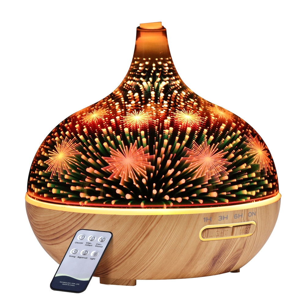 devanti-aroma-aromatherapy-diffuser-3d-led-night-light-firework-air-humidifier-purifier-400ml-remote-control at www.mallsonline.com.au
