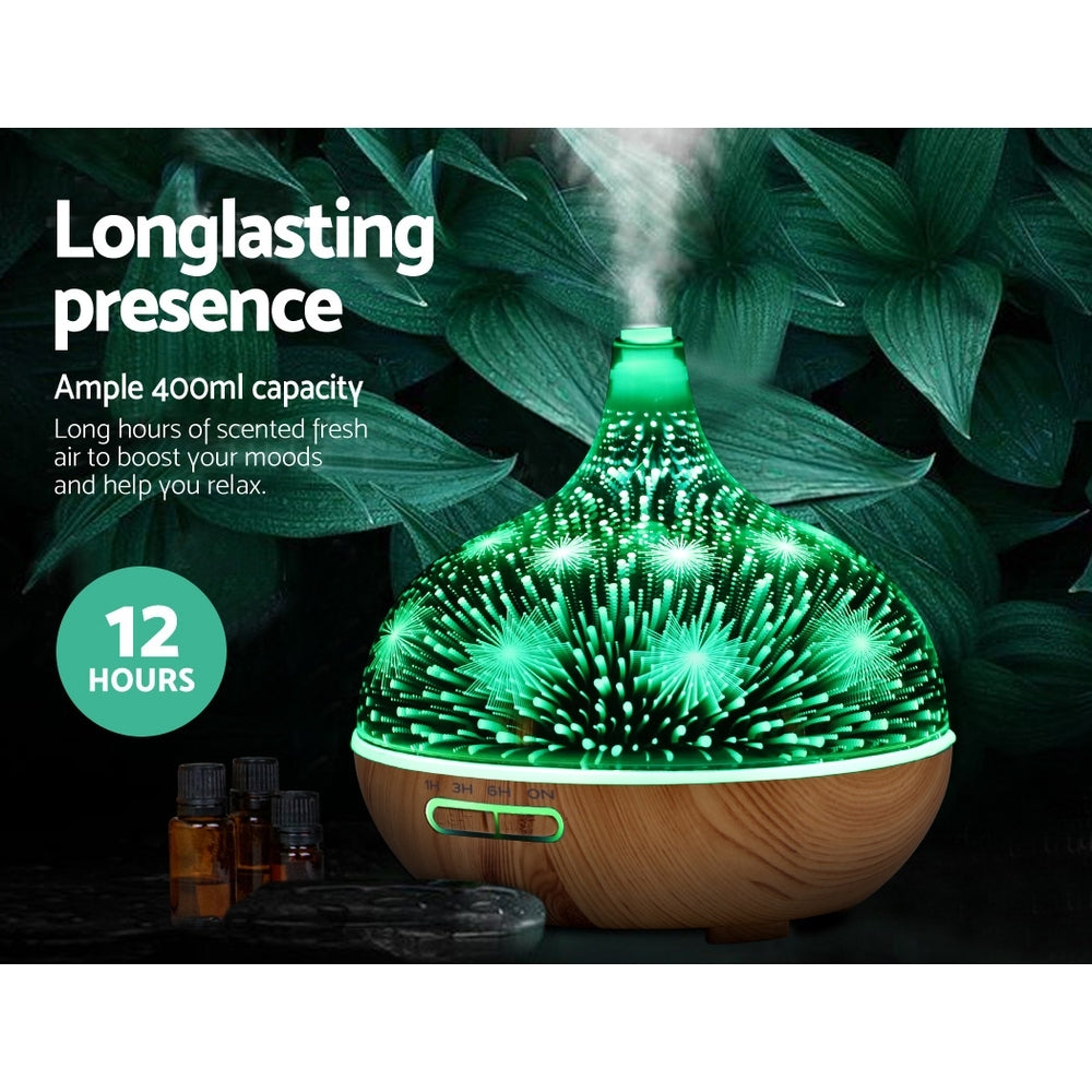 devanti-aroma-aromatherapy-diffuser-3d-led-night-light-firework-air-humidifier-purifier-400ml-remote-control at www.mallsonline.com.au