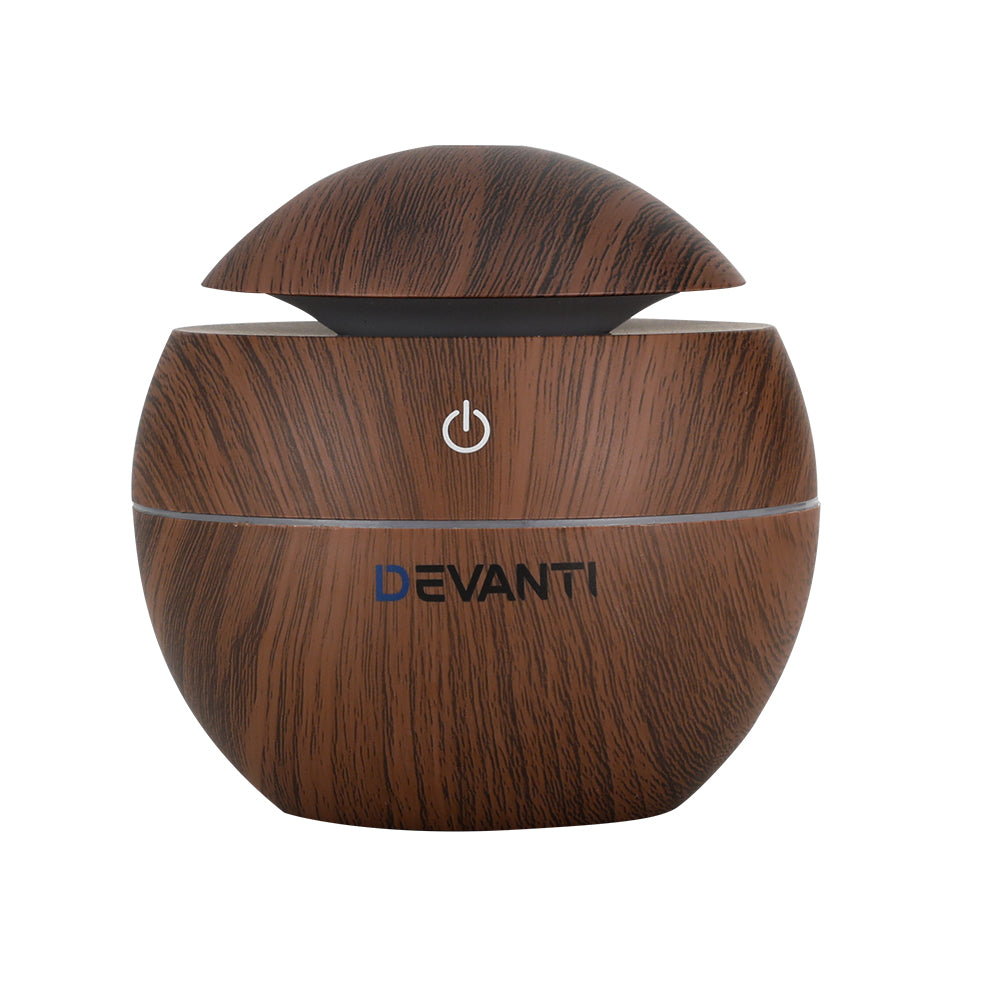 devanti-aroma-diffuser-aromatherapy-essential-oils-air-humidifier-led-130ml www.mallsonline.com.au