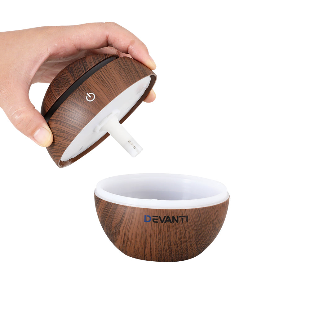 devanti-aroma-diffuser-aromatherapy-essential-oils-air-humidifier-led-130ml www.mallsonline.com.au