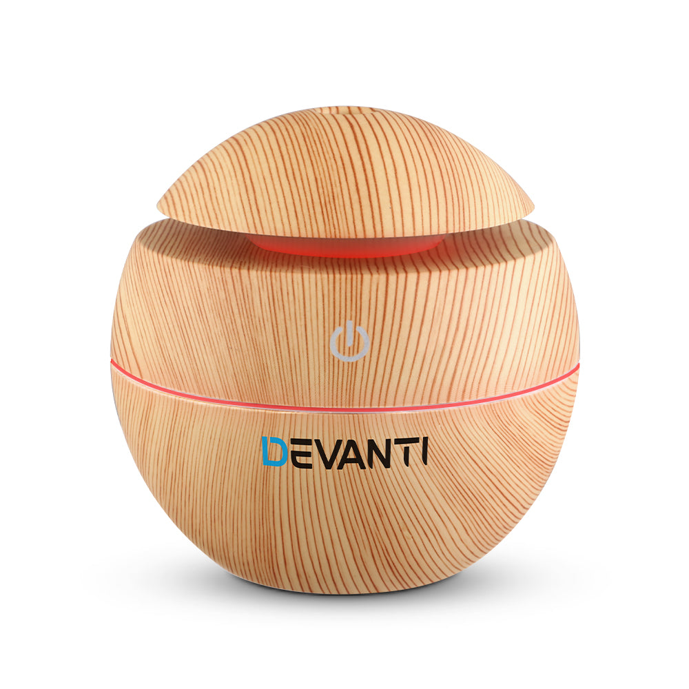 devanti-aromatherapy-diffuser-aroma-essential-oils-air-humidifier-led-light-130ml at www.mallsonline.com.au
