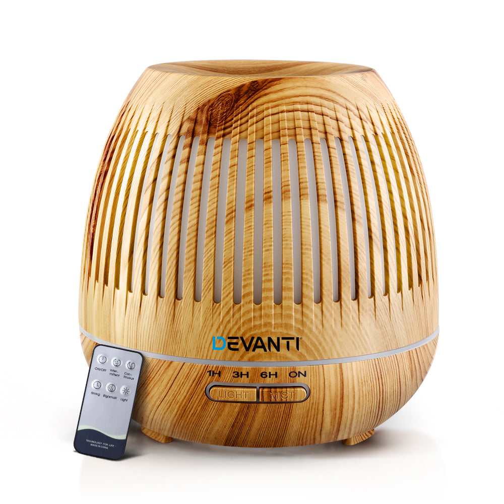 devanti-aromatherapy-diffuser-aroma-essential-oils-air-humidifier-led-light-400ml at www.mallsonline.com.au