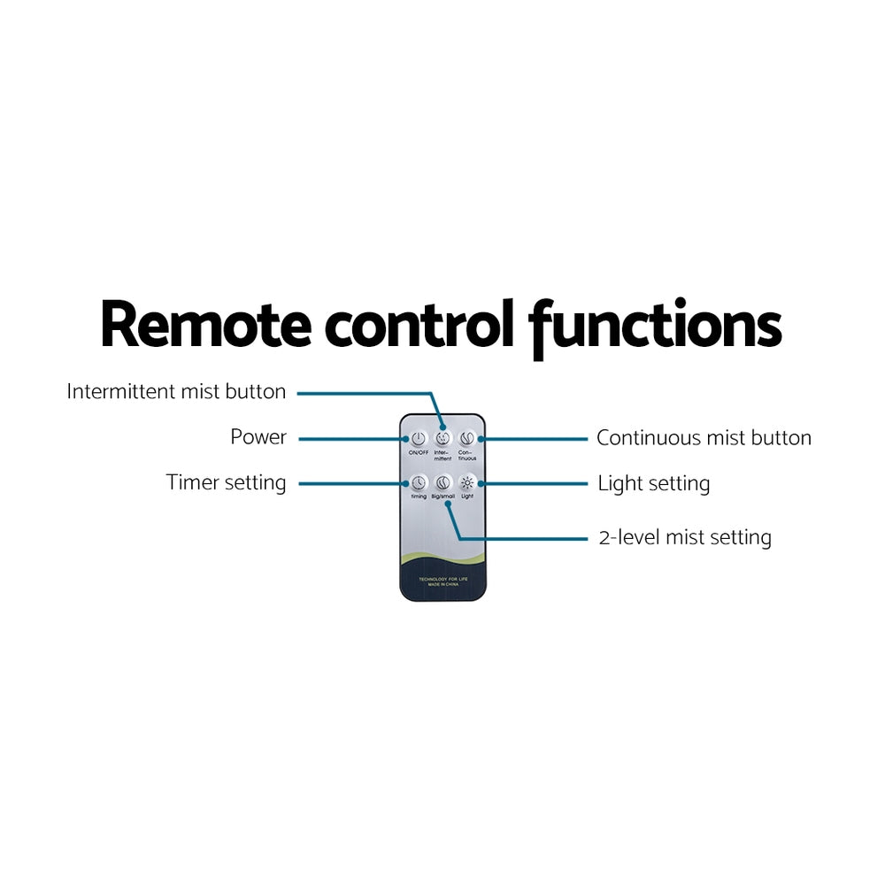 devanti-aromatherapy-diffuser-aroma-essential-oils-air-humidifier-led-light-400ml at www.mallsonline.com.au