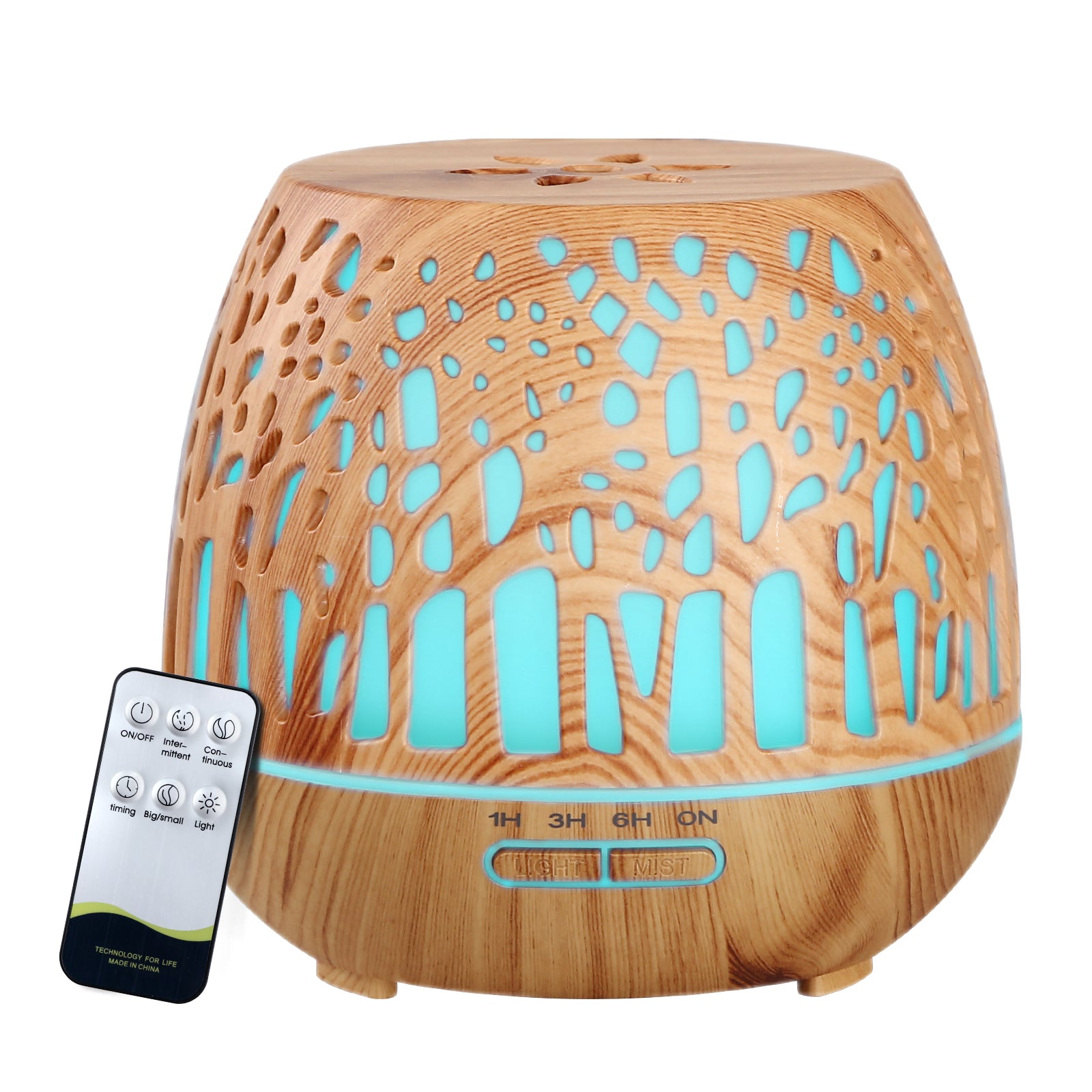 devanti-aroma-diffuser-aromatherapy-humidifier-essential-oil-ultrasonic-cool-mist-wood-grain-remote-control-400ml at www.mallsonline.com.au