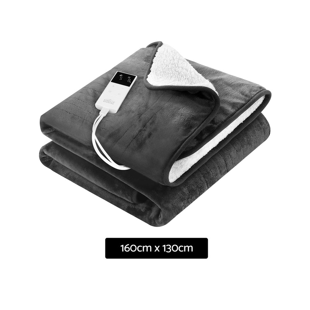 giselle-electric-throw-rug-heated-blanket-washable-snuggle-flannel-winter-grey at www.mallsonline.com.au