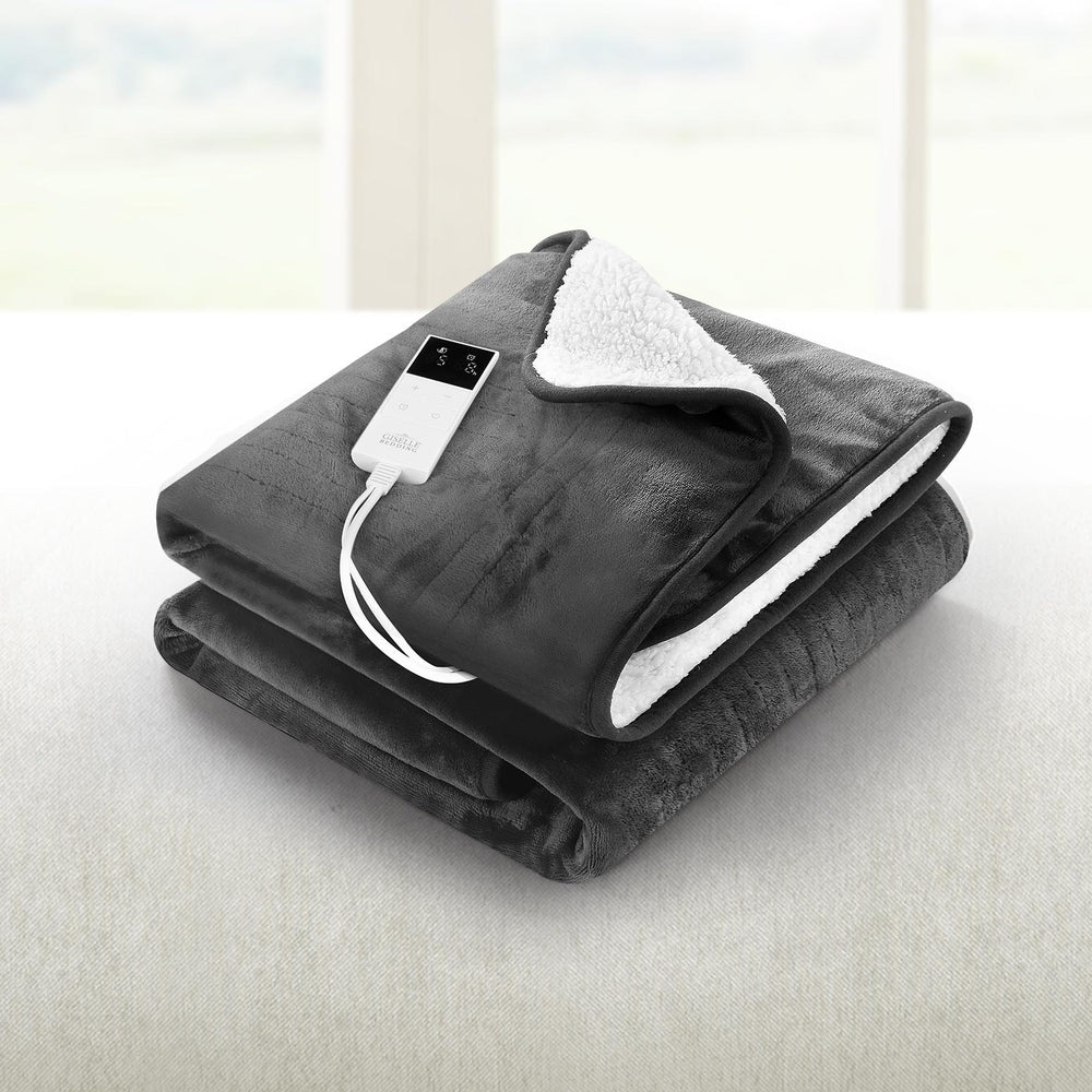 giselle-electric-throw-rug-heated-blanket-washable-snuggle-flannel-winter-grey at www.mallsonline.com.au