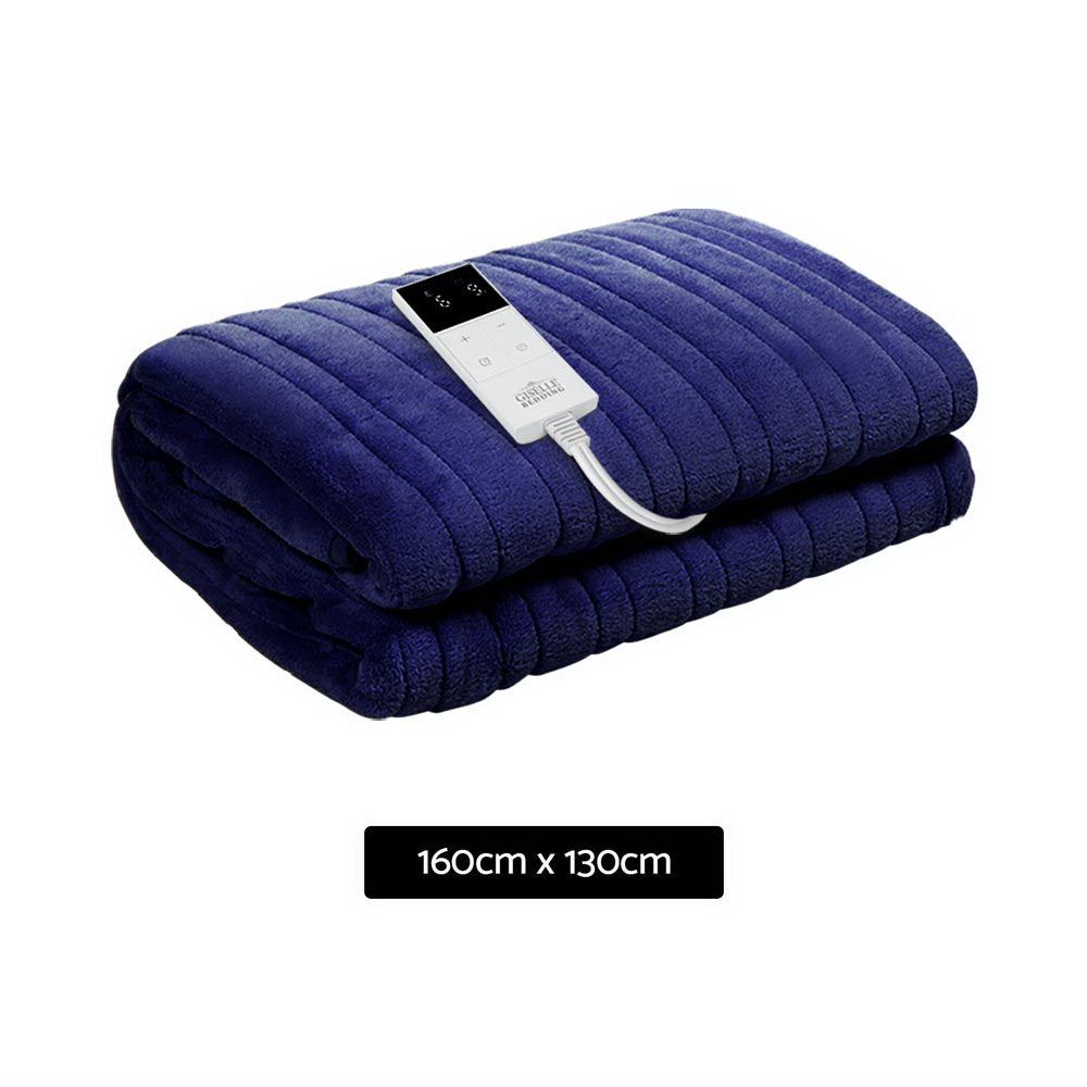 giselle-bedding-electric-throw-blanket-navy at www.mallsonline.com.au
