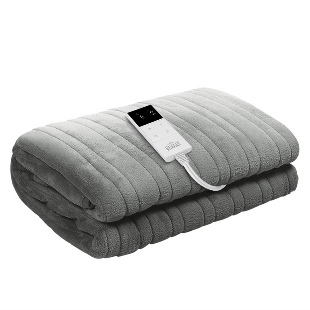 giselle-bedding-heated-electric-throw-rug-fleece-sunggle-blanket-washable-silver at www.mallsonline.com.au