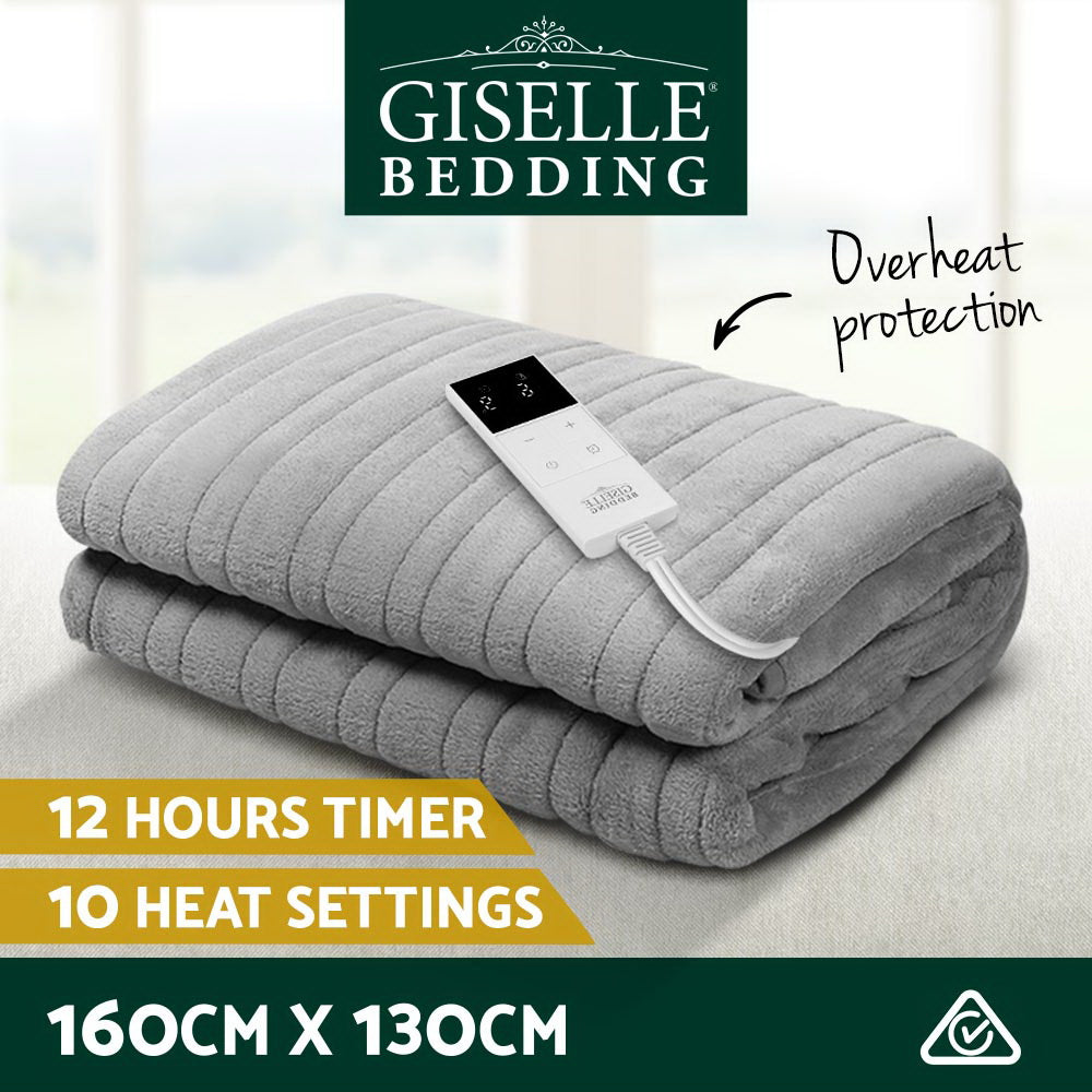 giselle-bedding-heated-electric-throw-rug-fleece-sunggle-blanket-washable-silver at www.mallsonline.com.au