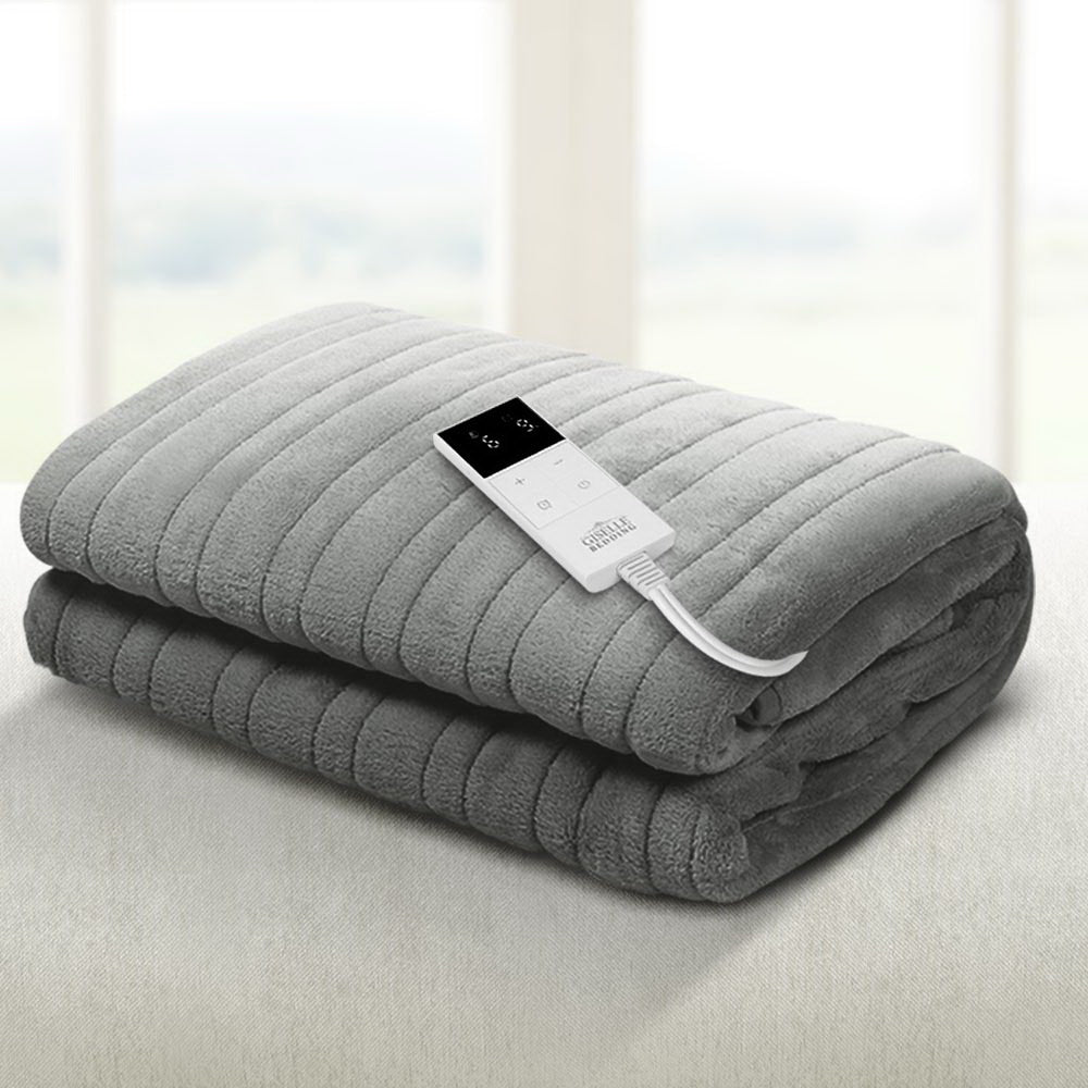 giselle-bedding-heated-electric-throw-rug-fleece-sunggle-blanket-washable-silver at www.mallsonline.com.au