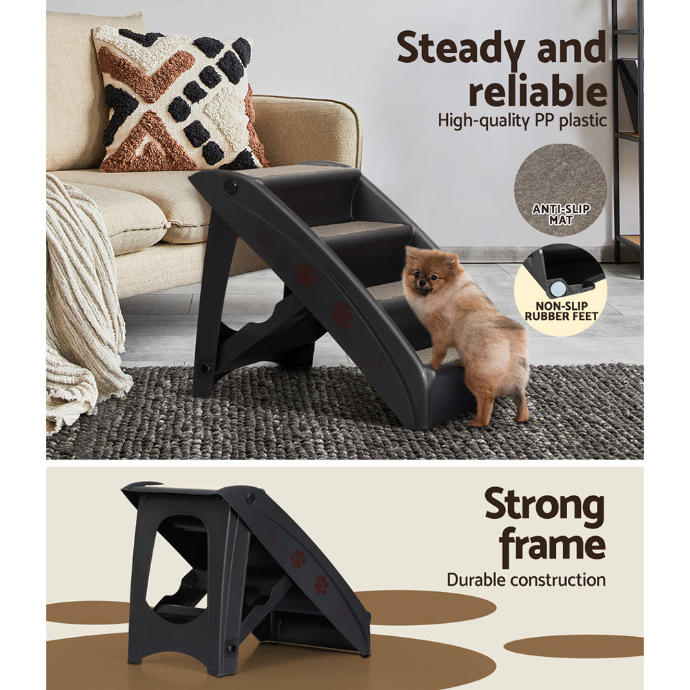 i-pet-dog-ramp-for-bed-sofa-car-pet-steps-stairs-ladder-indoor-foldable-portable at www.mallsonline.com.au