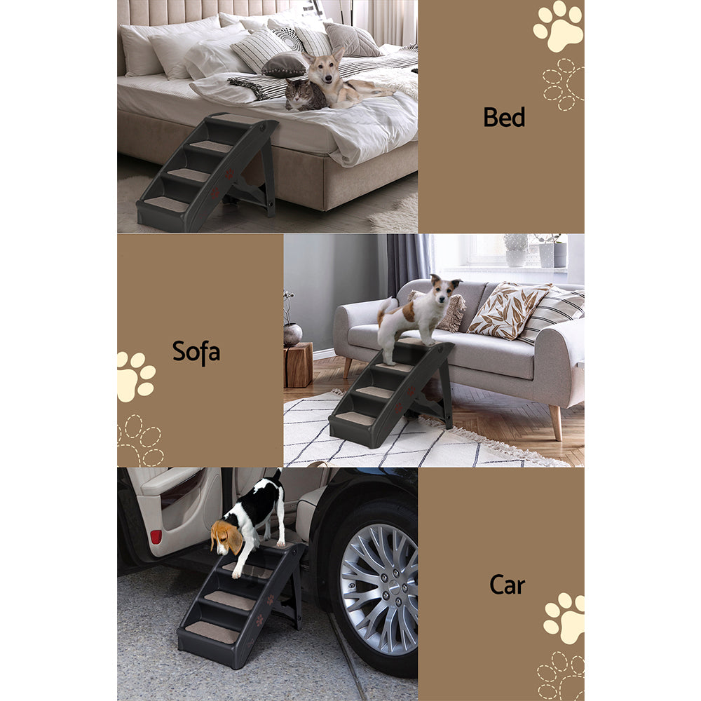 i-pet-dog-ramp-for-bed-sofa-car-pet-steps-stairs-ladder-indoor-foldable-portable at www.mallsonline.com.au